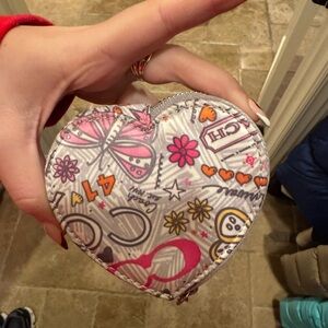 Coach Multicolor Heart-Shaped Coin Purse